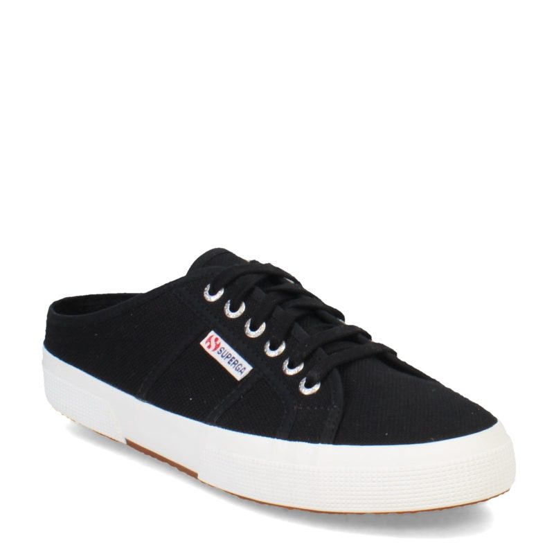 S00GJB0 F83 Womens Superga 2402 Sneaker Mule Black White