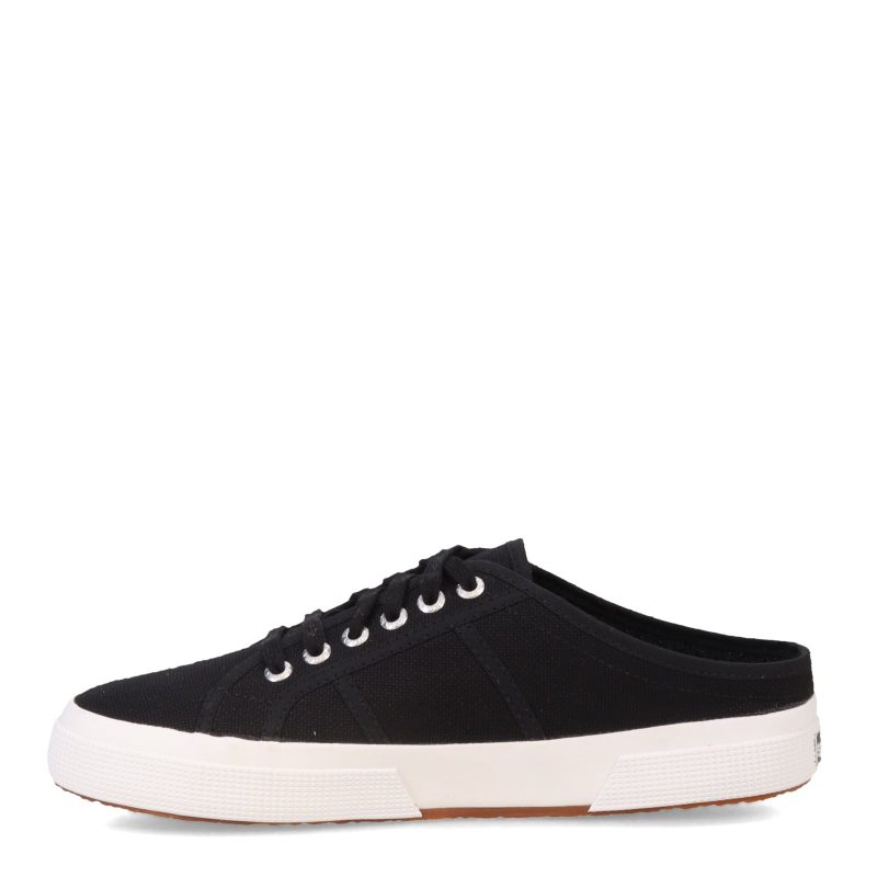 S00GJB0 F83 Womens Superga 2402 Sneaker Mule Black White 3