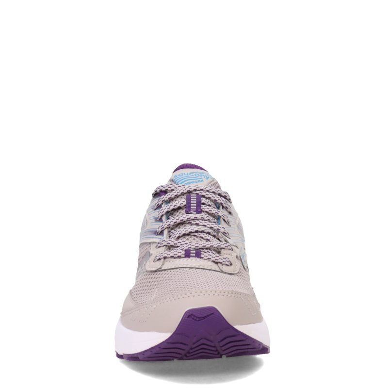 S10701 25 Womens Saucony Cohesion 15 Running Shoe Grey Purple 2