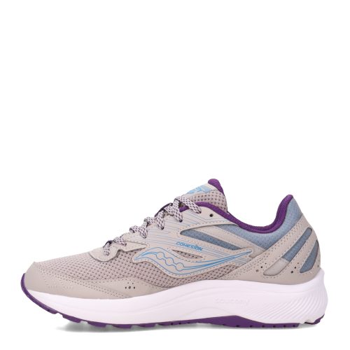 S10701 25 Womens Saucony Cohesion 15 Running Shoe Grey Purple 3