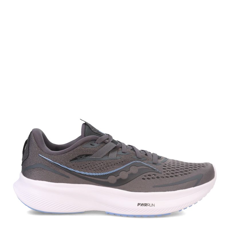 S10729 115 Womens Saucony Ride 15 Running Shoe Grey Blue 1 651c51e9 dbfe 4b06 b2cb 933045df75f4