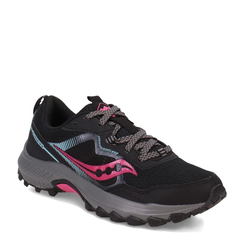 S10744 10 Womens Saucony Excursion Tr16 Trail Running Shoe Black