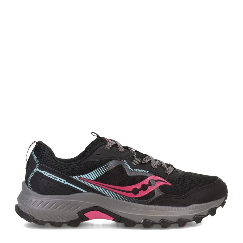 S10744 10 Womens Saucony Excursion Tr16 Trail Running Shoe Black 1