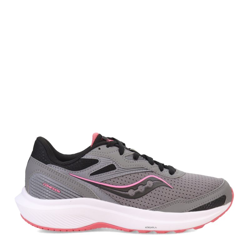 S10781 15 Womens Saucony Cohesion 16 Running Shoe Charcoal 1