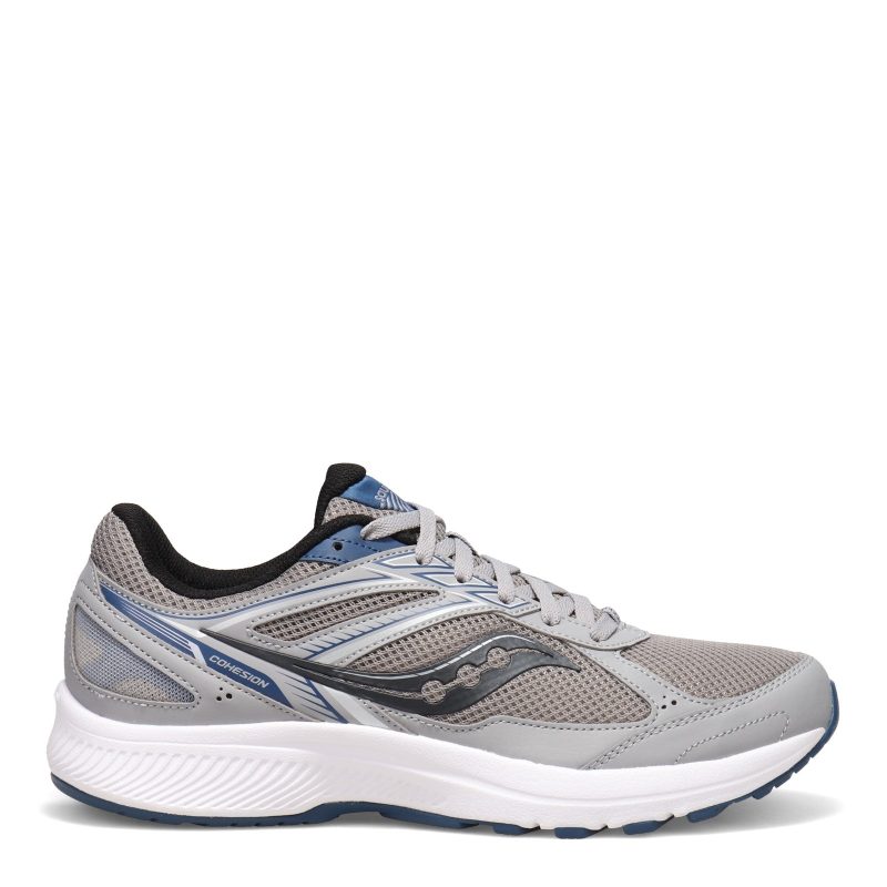 S20628 4 Mens Saucony Cohesion 14 Running Shoe Grey Blue 1 0f6de4e1 d184 4980 a3f8 8f9c7e771135