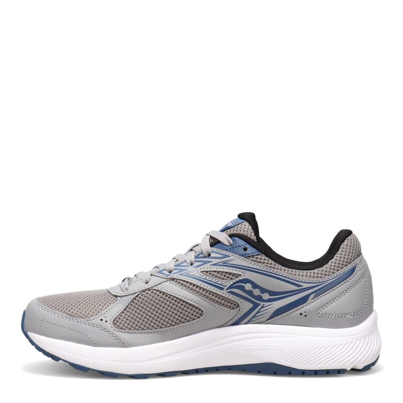 S20628 4 Mens Saucony Cohesion 14 Running Shoe Grey Blue 3