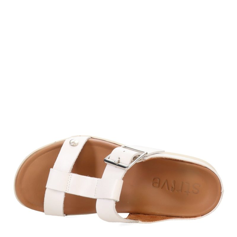 SANTORINI2 WHIT Womens Strive Santorini Sandal White 5