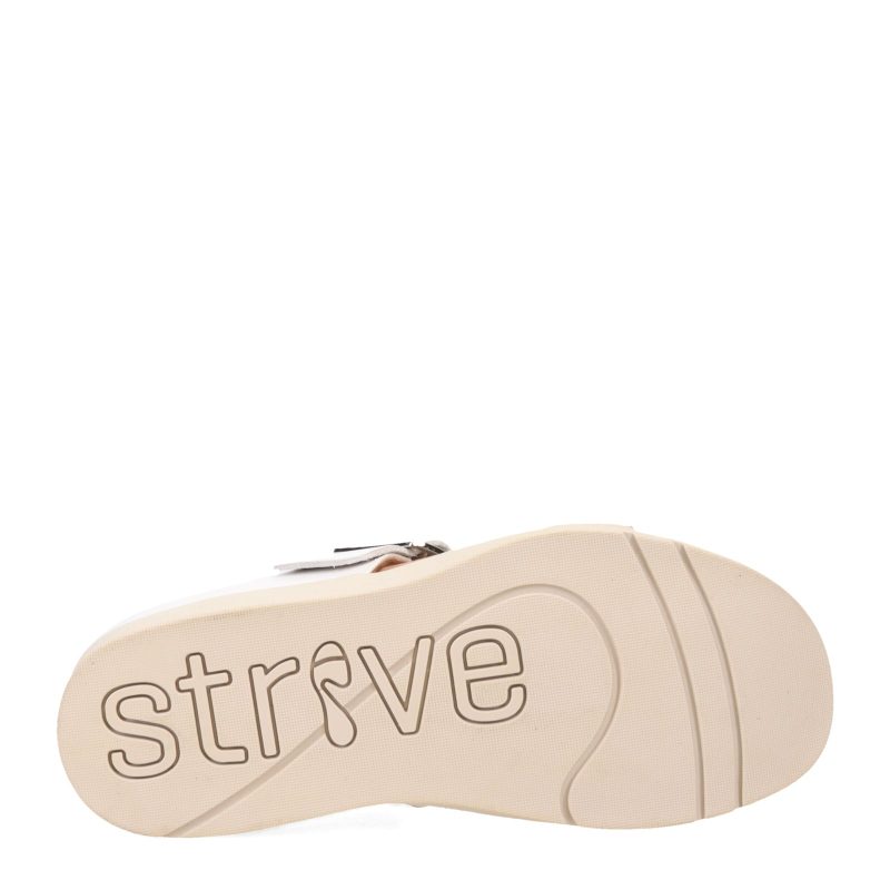 SANTORINI2 WHIT Womens Strive Santorini Sandal White 6