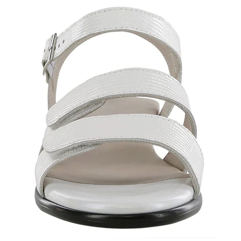 SAVANNA WHITE Womens Sas Savanna Sandal White Lizard Print 2