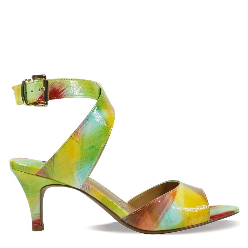 SONCIN PABRM Womens J Renee Soncino Sandal Bright Multi Patent 1