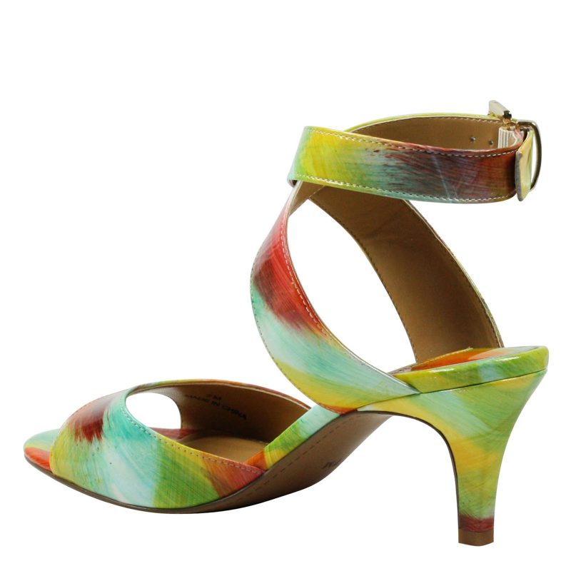 SONCIN PABRM Womens J Renee Soncino Sandal Bright Multi Patent 4