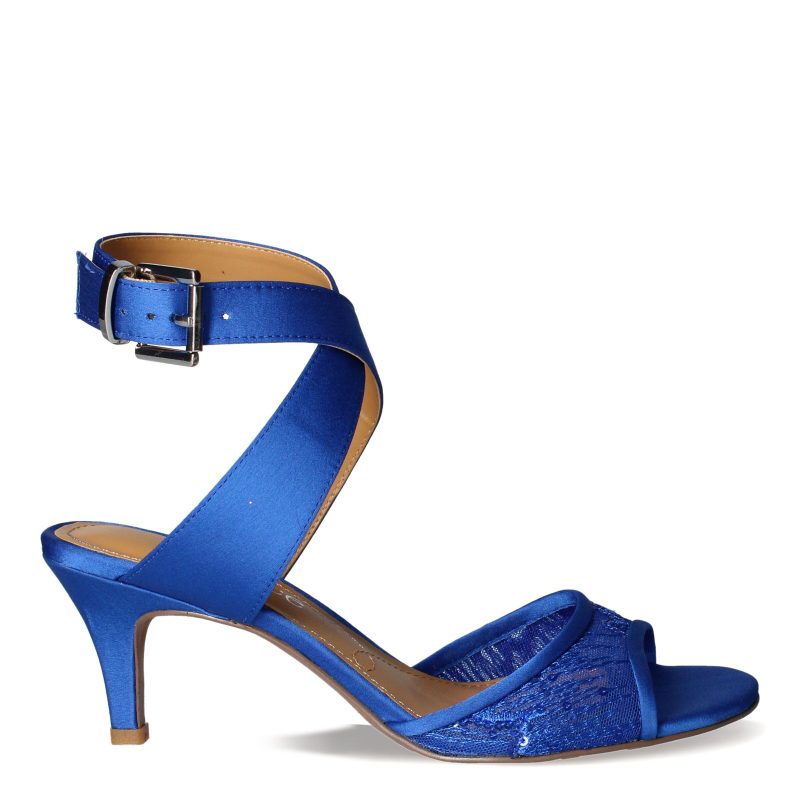 SONCIN SABLU Womens J Renee Soncino Sandal Blue Fabric 1