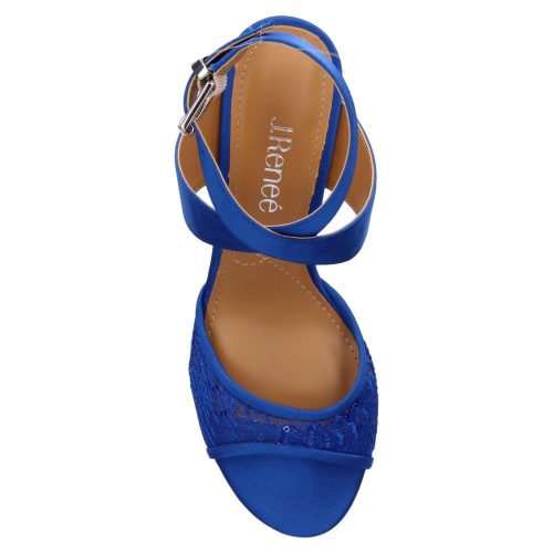 SONCIN SABLU Womens J Renee Soncino Sandal Blue Fabric 5