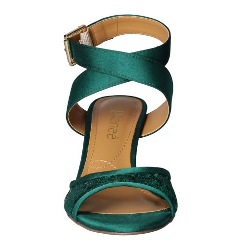 SONCIN SAGRN Womens J Renee Soncino Sandal Green Fabric 2