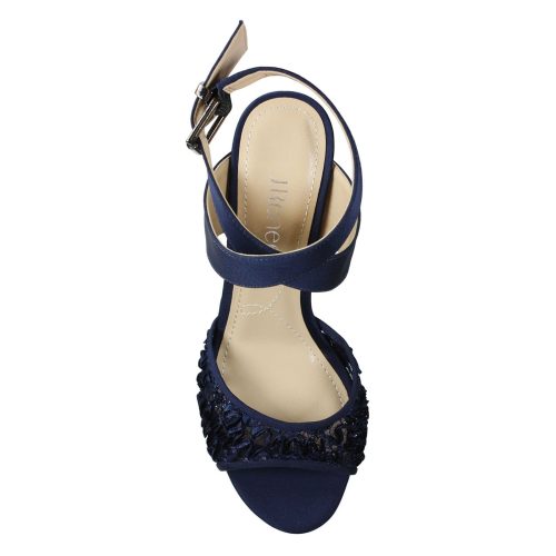 SONCIN SANVY Womens J Renee Soncino Sandal Navy Lace 5