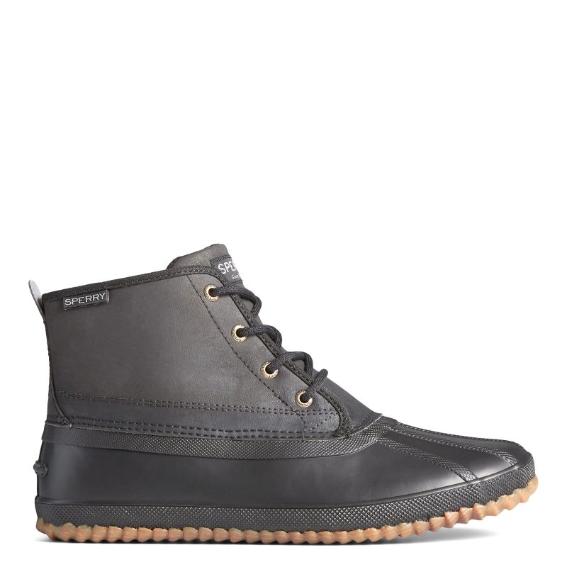 STS23644 Mens Sperry Breakwater Duck Boot Black 1