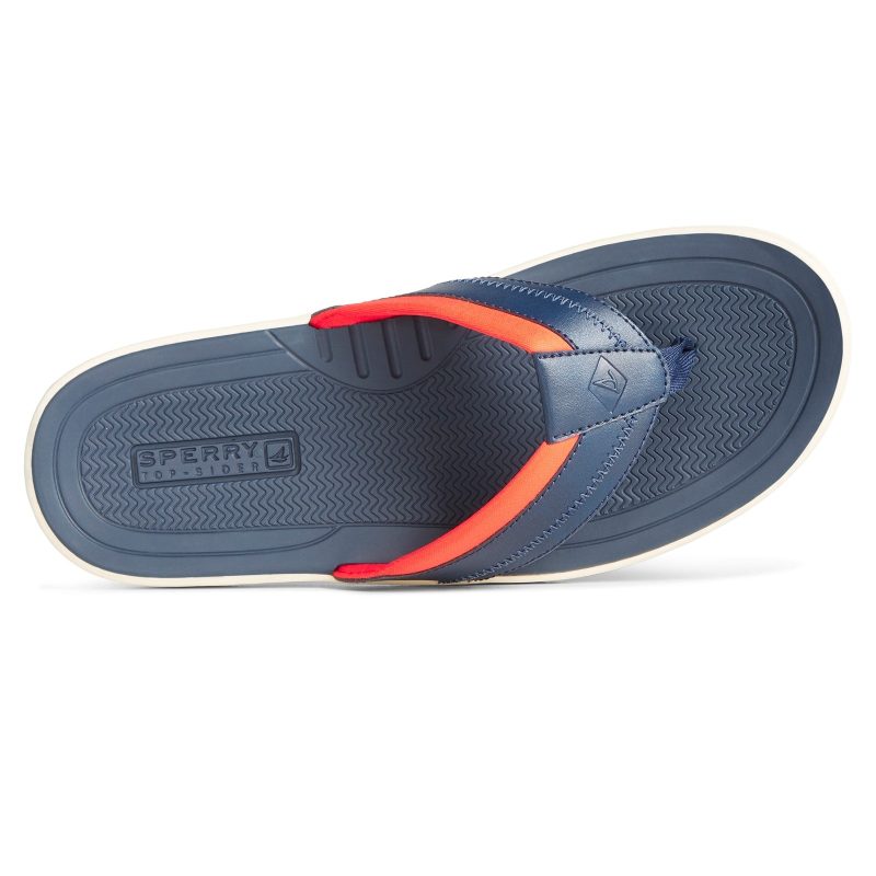 STS24078 Mens Sperry Havasu Sport Sandal Navy Orange 4