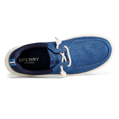 STS24084 Womens Sperry Captains Moc Slip On Chambray Blue 4