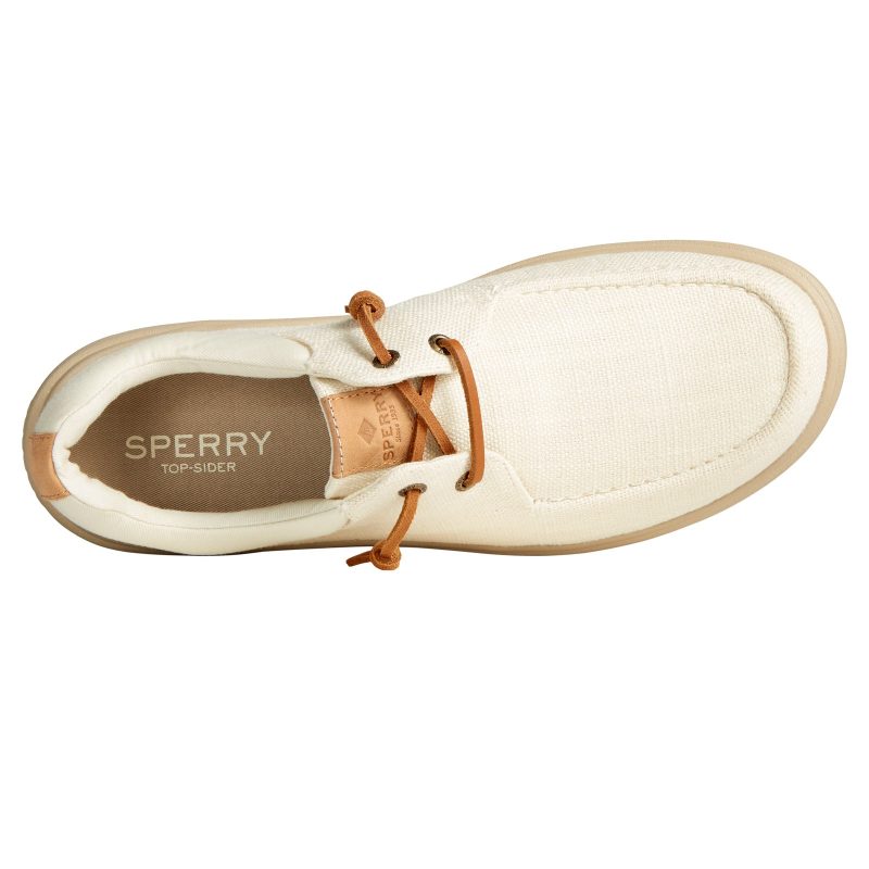 STS24806 Mens Sperry Captains Moc Slip On Bone 4