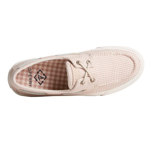 STS24984 Mens Sperry Sea Cycled Bahama Ii Sneaker White Tan Gingham 4