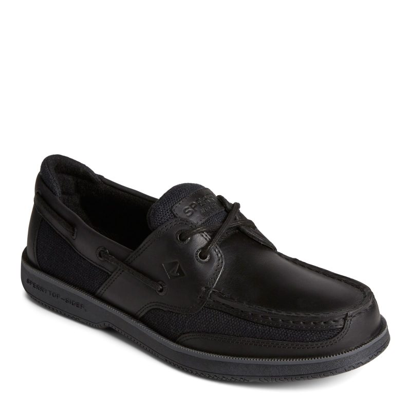 STS25400 Mens Sperry Surveyor 2 Eye Boat Shoe Black