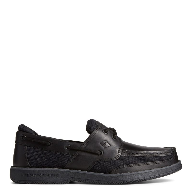 STS25400 Mens Sperry Surveyor 2 Eye Boat Shoe Black 1 65fcb83e 375f 4383 9c3d be8ce8e087bc