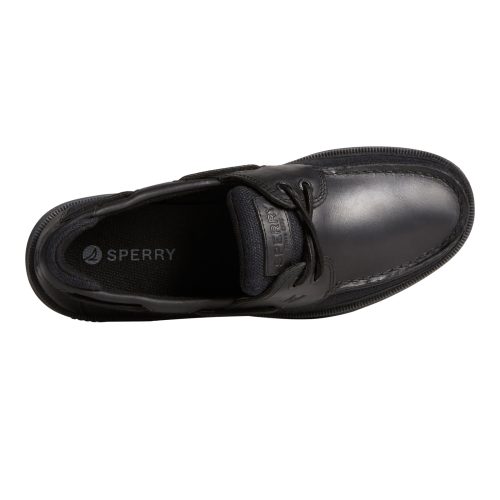 STS25400 Mens Sperry Surveyor 2 Eye Boat Shoe Black 4 061a9501 6b66 4a47 92d5 04fa2f5ae039