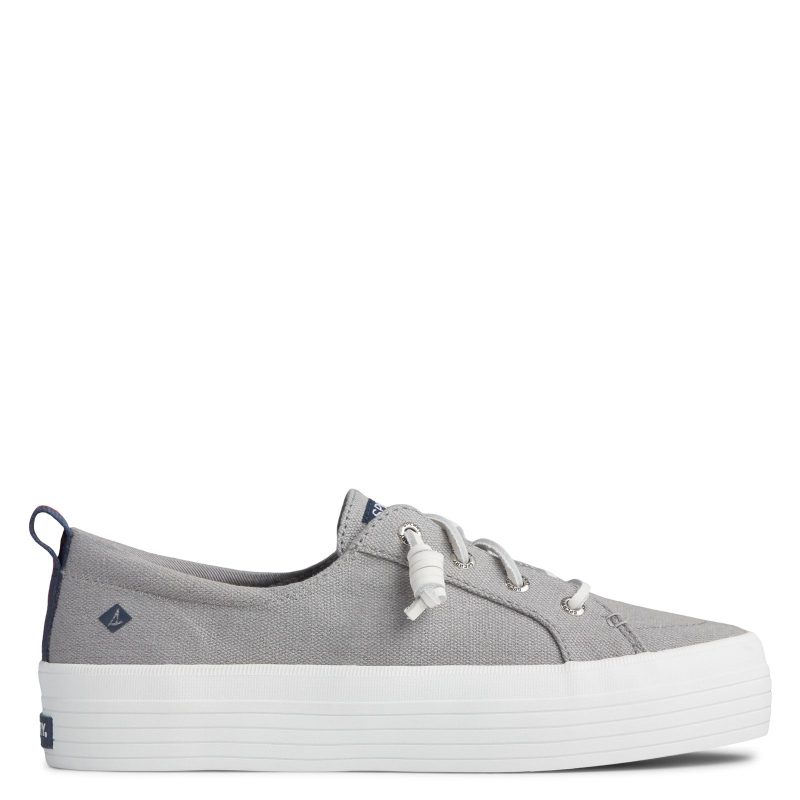 STS84191 Womens Sperry Crest Vibe Triple Sneaker Gray 1 d28ccbe7 0c5a 44aa b185 396934a38a5f