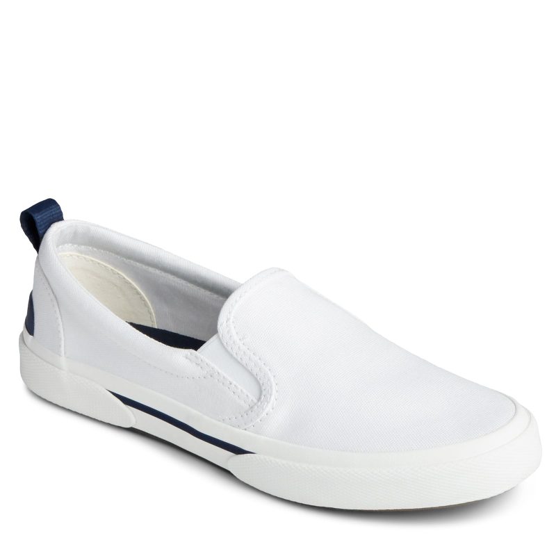 STS85779 Womens Sperry Pier Twin Gore Slip On White