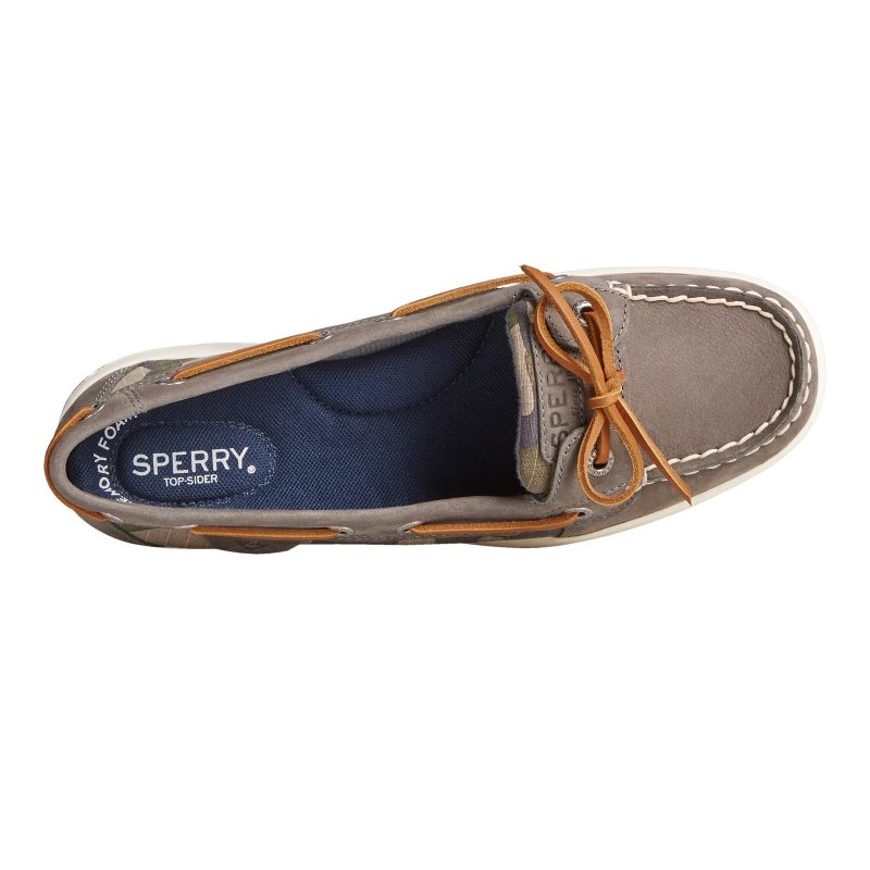 STS86716 Womens Sperry Angelfish Boat Shoe Grey Camo 4