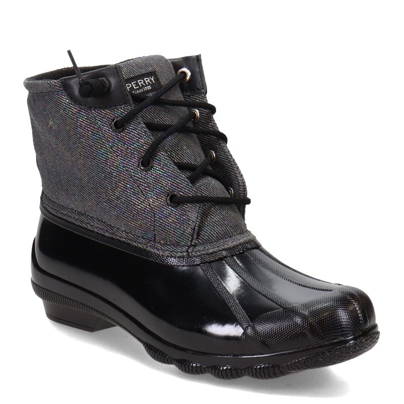 STS86760 Womens Sperry Syren Gulf Duck Boot Black Iridescent 0709e20b 6e90 43cf abbb 9a6ecd6eff62