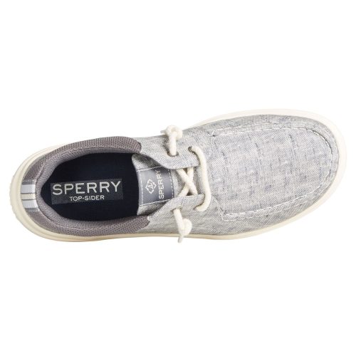 STS87230 Womens Sperry Captains Moc Slip On Grey Chambray 4