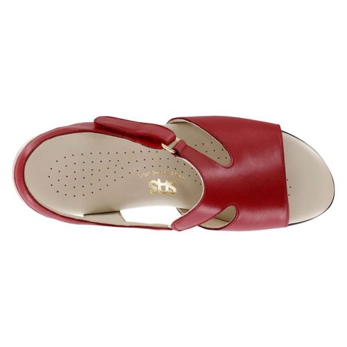 SUNTIMER RED Womens Sas Suntimer Sandal Red 5