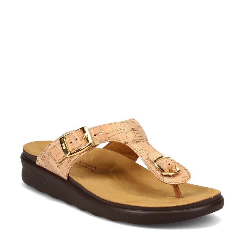 Sanibel Cork Womens Sas Sanibel Thong Sandal Cork