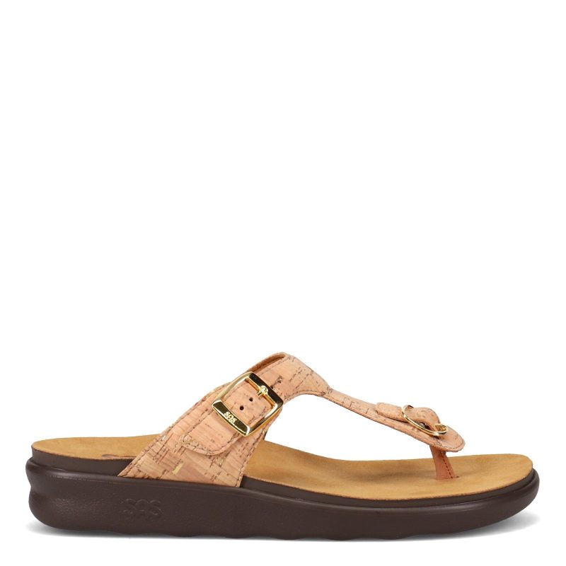 Sanibel Cork Womens Sas Sanibel Thong Sandal Cork 1