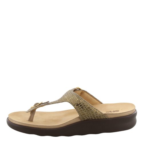 Sanibel Olive G Womens Sas Sanibel T Strap Slide Sandal Olive 3