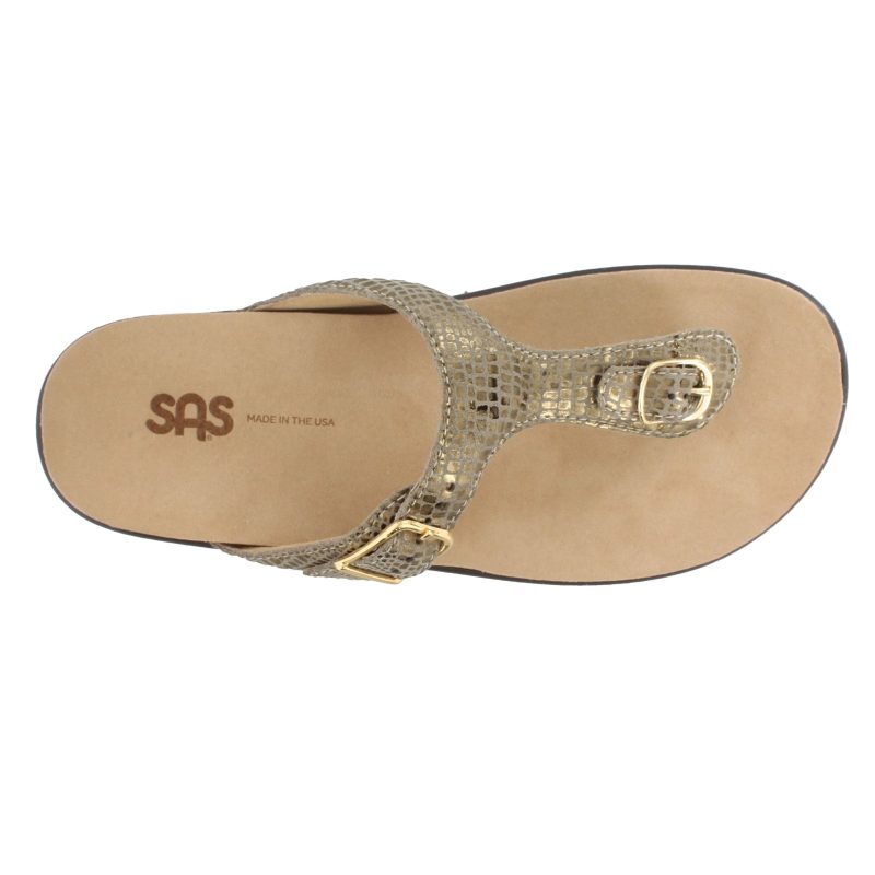 Sanibel Olive G Womens Sas Sanibel T Strap Slide Sandal Olive 5