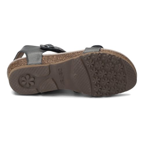 Sc465 Womens Aetrex Jillian Sandal Gunmetal 6