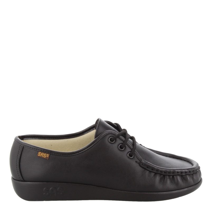 Siesta Bkd Womens Sas Siesta Lace Up Loafer Black 1