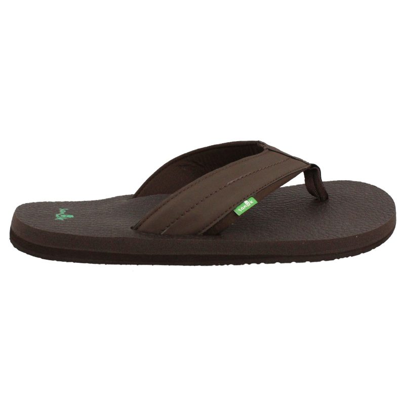 Sms10868 Dkb Mens Sanuk Beer Cozy 2 Thong Sandal Dark Brown 1 d2a41572 da20 4ca6 9a27 1680cf6b031e