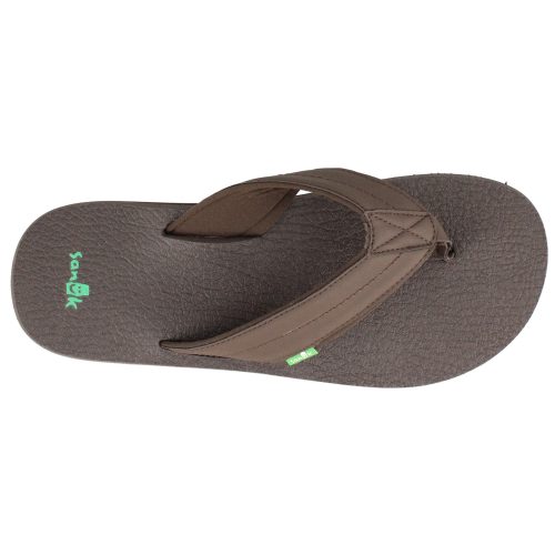 Sms10868 Dkb Mens Sanuk Beer Cozy 2 Thong Sandal Dark Brown 2 a14cecd4 c072 48dc b8b2 26456444b3c3