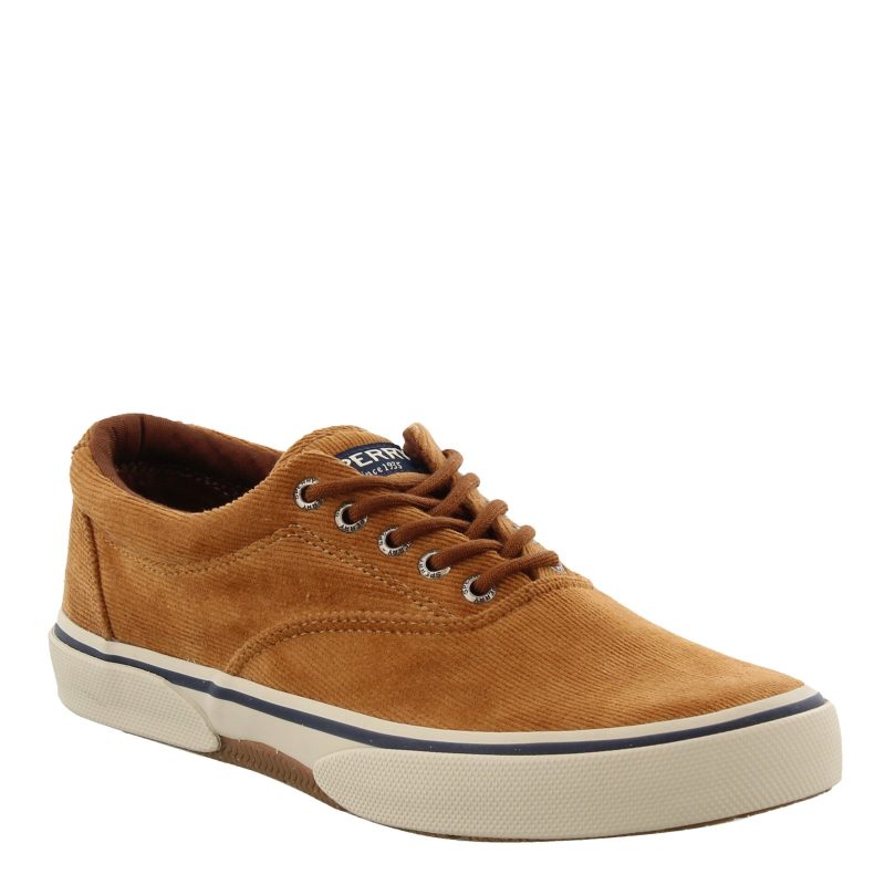 Sts19873 Mens Halyard Cvo Corduroy Sneaker Tan Corduroy