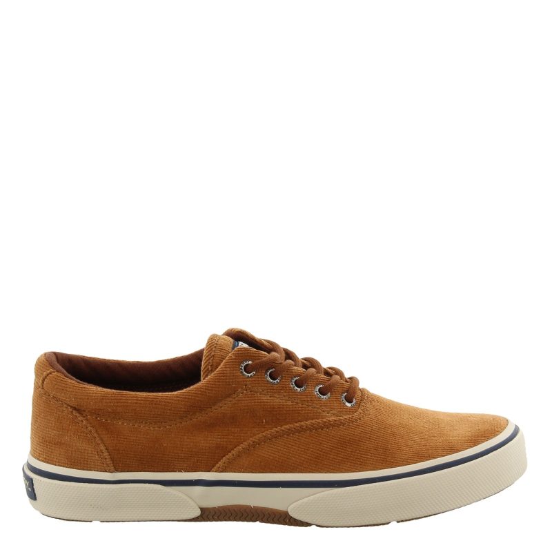 Sts19873 Mens Halyard Cvo Corduroy Sneaker Tan Corduroy 1