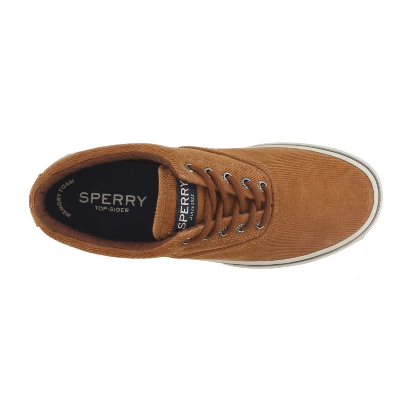 Sts19873 Mens Halyard Cvo Corduroy Sneaker Tan Corduroy 5