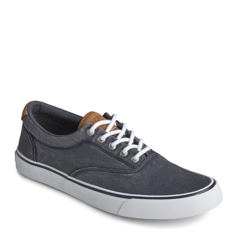 Sts22044 Mens Sperry Striper Ii Cvo Sneaker Saltwash Navy 5dc5a443 8248 43e5 9d32 04e81cb1e8b0