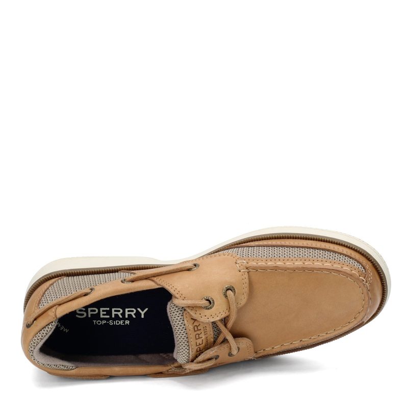 Sts22066 Mens Sperry Surveyor 2 Eye Boat Shoe Linen 5