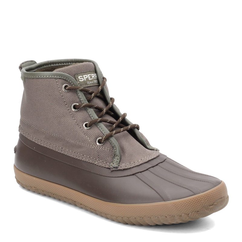 Sts22778 Mens Sperry Breakwater Duck Boot Olive Brown b81212db 124a 4e2a 8786 b3ff7d9ebe89