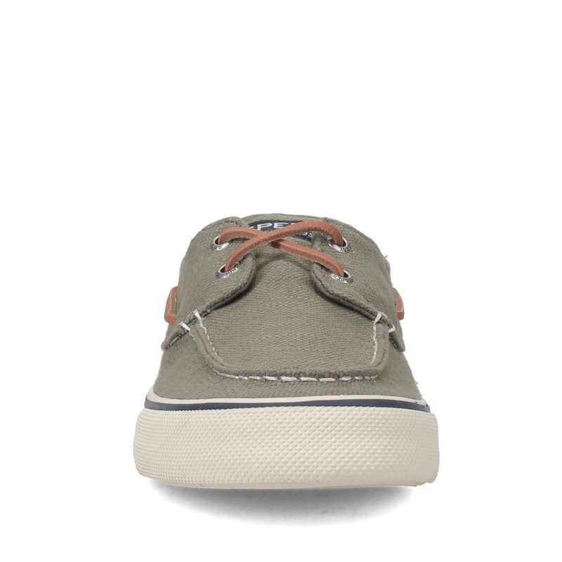 Sts23050 Mens Sperry Bahama Ii Sneaker Baja Linen Olive 2