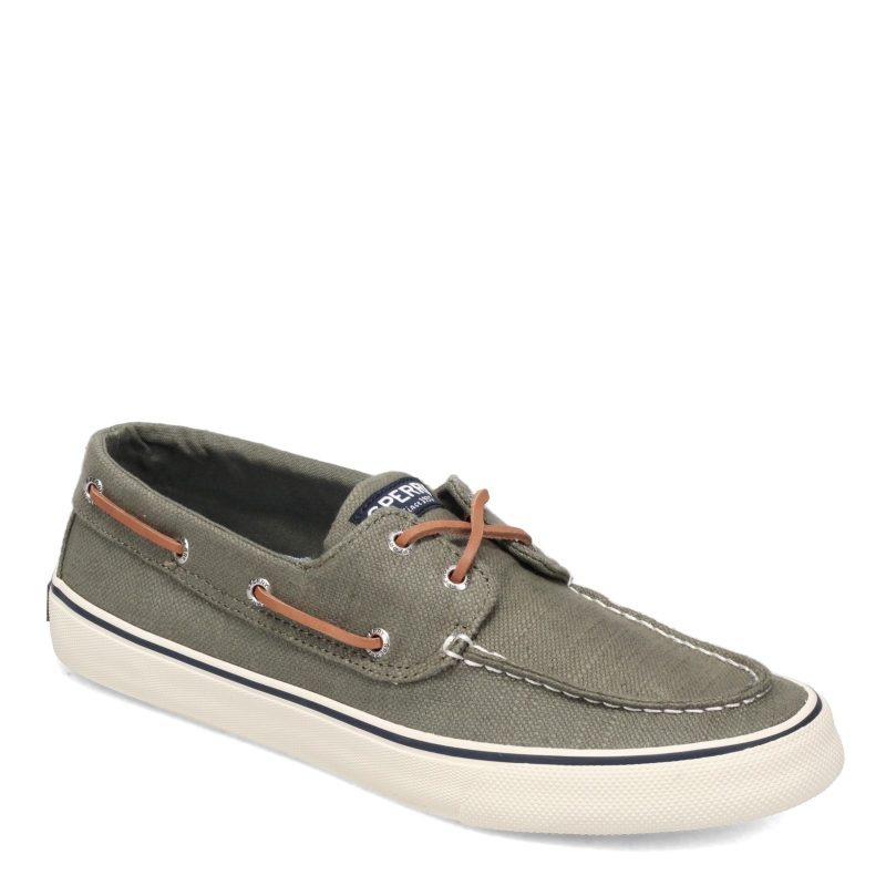 Sts23050 Mens Sperry Bahama Ii Sneaker Baja Linen Olive f071eabe 7e98 4eda b85a 73219ae7bda2