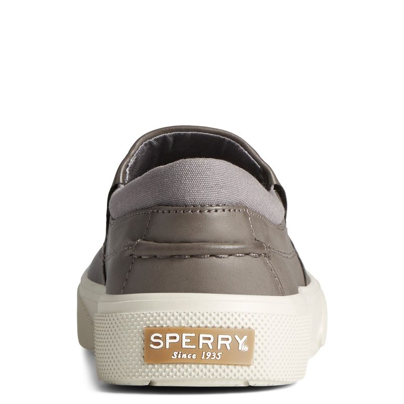 Sts23661 Mens Sperry Halyard Cvo Plushstep Slip On Gray 4